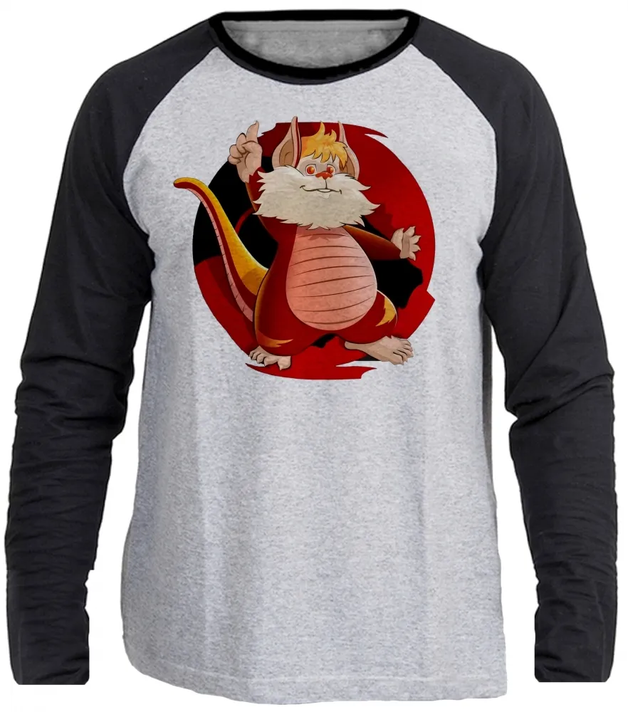 Camiseta manga longa Infantil ou Adulto Thundercats snarf gato Lion Imagem