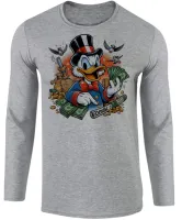 Camiseta manga longa Infantil ou Adulto Tio patinhas dolar ouro rico - Foto 2