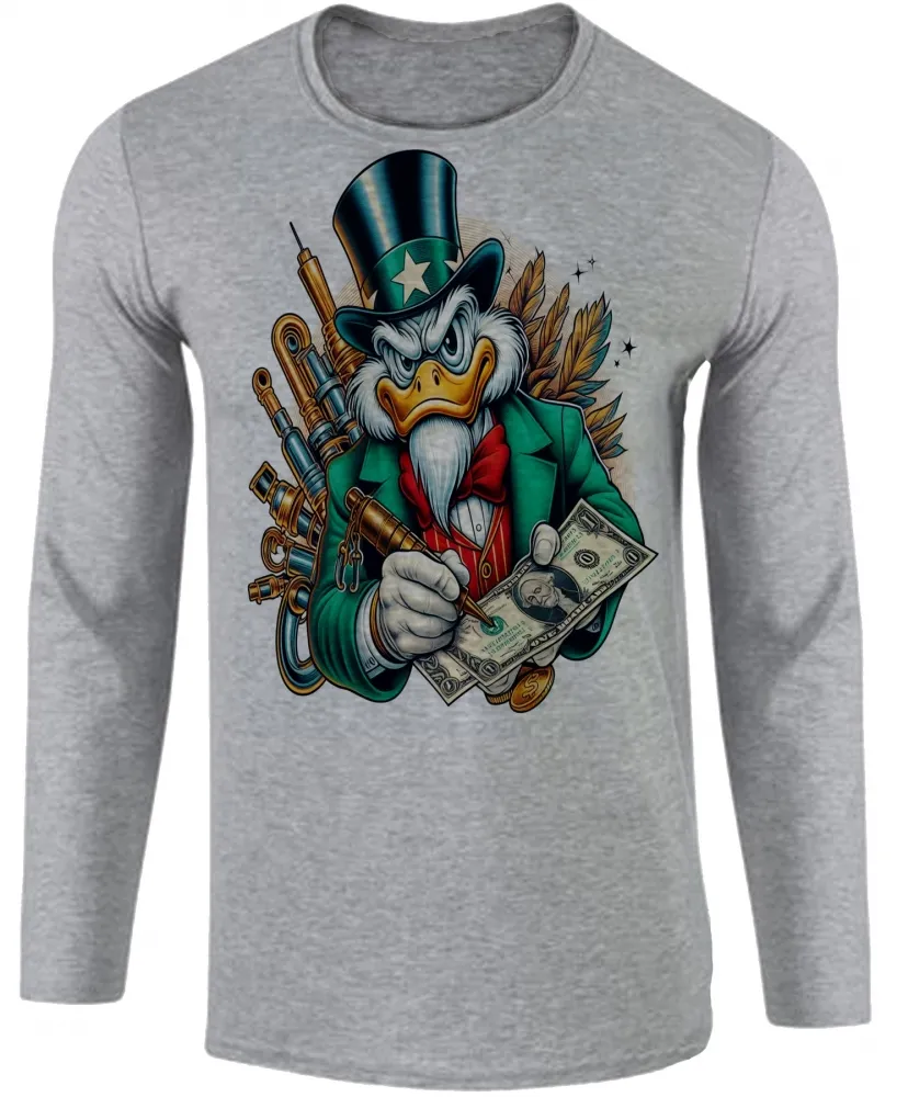 Camiseta manga longa Infantil ou Adulto Tio patinhas Sam desenho antigo Imagem