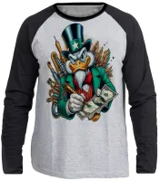 Camiseta manga longa Infantil ou Adulto Tio patinhas Sam desenho antigo - Foto 3