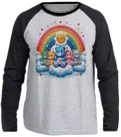 Camiseta manga longa Infantil ou Adulto Ursinhos carinhosos arco iris - Foto 3