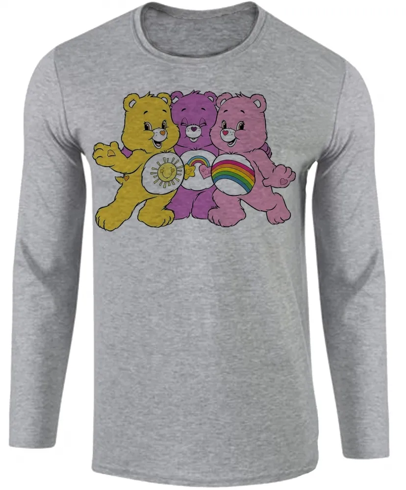 Camiseta manga longa Infantil ou Adulto Ursinhos carinhosos desenho Imagem