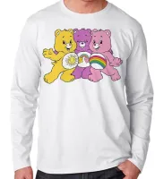 Camiseta manga longa Infantil ou Adulto Ursinhos carinhosos desenho - Foto 2