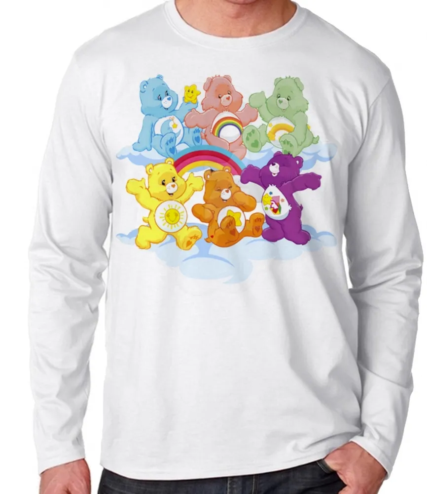 Camiseta manga longa Infantil ou Adulto Ursinhos carrinhosos turma Imagem