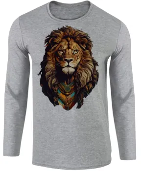 Camiseta manga longa Infantil ou Adulto Leão rei Juda Jesus Cristo salvador