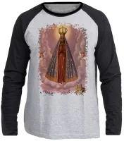 Camiseta manga longa Infantil ou Adulto Nossa Senhora Aparecida - Foto 3