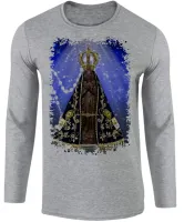 Camiseta manga longa Infantil ou Adulto Nossa Senhora Mãe Jesus - Foto 2