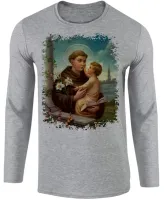 Camiseta manga longa Infantil ou Adulto Santo Antonio Jesus Cristo - Foto 2