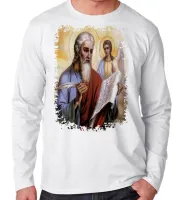 Camiseta manga longa Infantil ou Adulto São Mateus Santo - Foto 3