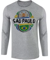 Camiseta manga longa Infantil ou Adulto São Paulo Brasil lembrança - Foto 2