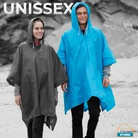 Capa Protetora De Chuva Unissex Reutilizável Resistente Com Capuz P/ Passeio Festas Impermeável - Foto 4