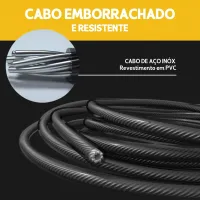 Corda de Pular Crossfit Profissional 3M aço - Foto 6