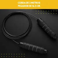 Corda de Pular Crossfit Profissional 3M aço - Foto 9