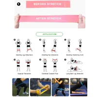 Kit 5 Mini Bands Faixas Funcional Exercícios Fitness - Foto 5