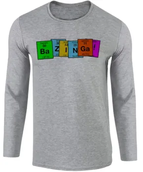 Camiseta manga longa Infantil ou Adulto Bazinga big bang theory tabela - Foto 2