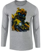 Camiseta manga longa Infantil ou Adulto bumblebee transformers robo carro - Foto 2