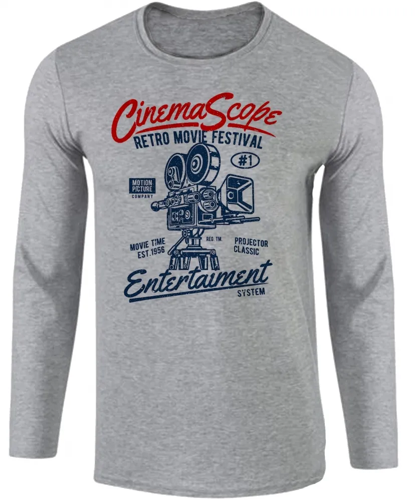 Camiseta manga longa Infantil ou Adulto Cinema Arte festival antigo
