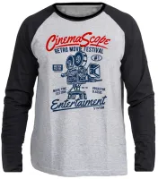 Camiseta manga longa Infantil ou Adulto Cinema Arte festival antigo - Foto 3