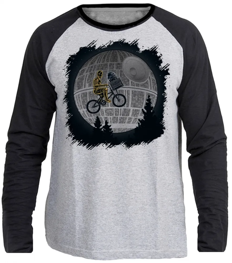 Camiseta manga longa Infantil ou Adulto Et estrela da morte star wars Imagem