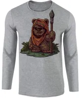 Camiseta manga longa Infantil ou Adulto ewoks urso star wars - Foto 2