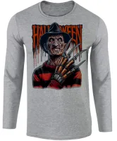 Camiseta manga longa Infantil ou Adulto freddy krueger terror vilão - Foto 2