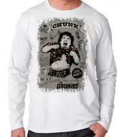 Camiseta manga longa Infantil ou Adulto Gordo goonies Chunk - Foto 3