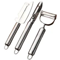 Kit 3 Descascadores Inox Legumes, Frutas Escama Peixe Queijo - Foto 4