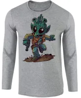 Camiseta manga longa Infantil ou Adulto greedo star wars personagem - Foto 2