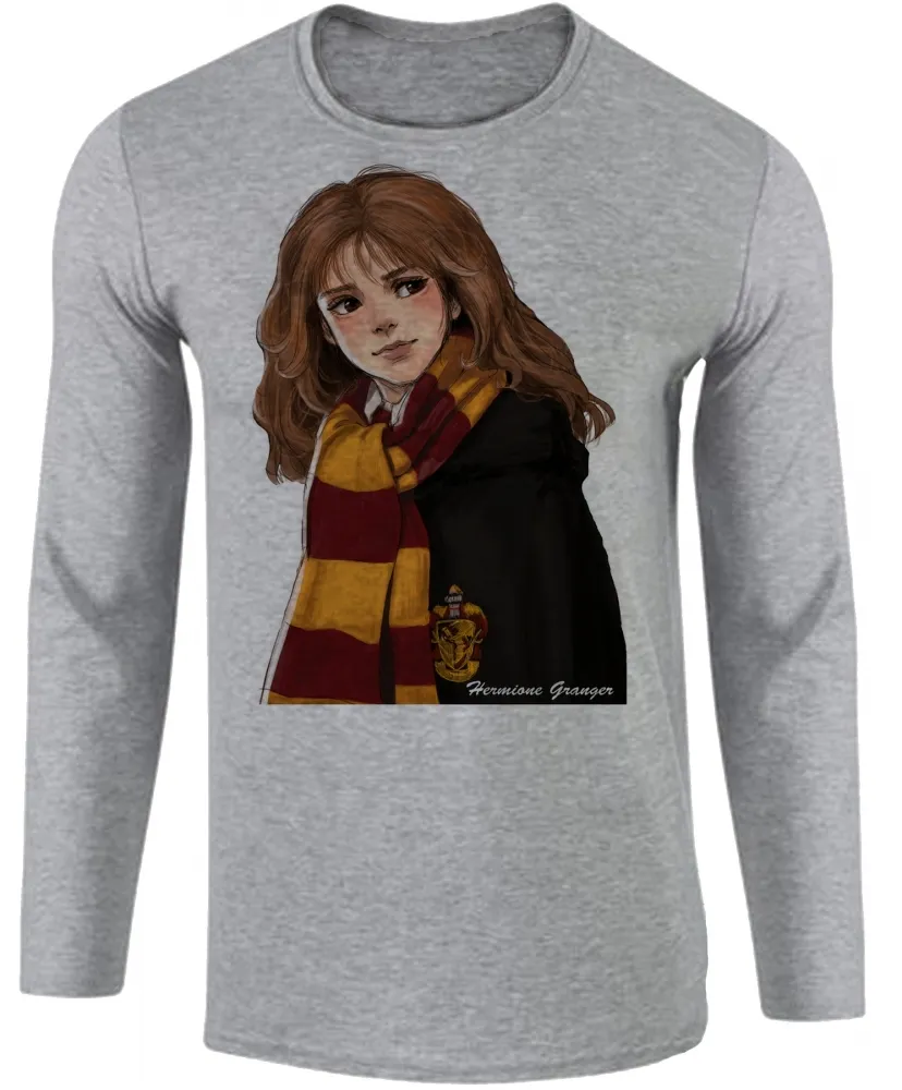 Camiseta manga longa Infantil ou Adulto Harry Potter Hermione Granger Imagem