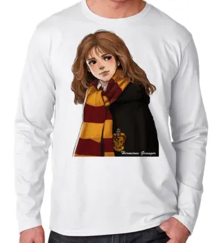 Camiseta manga longa Infantil ou Adulto Harry Potter Hermione Granger - Foto 2