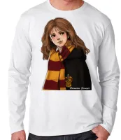 Camiseta manga longa Infantil ou Adulto Harry Potter Hermione Granger - Foto 2