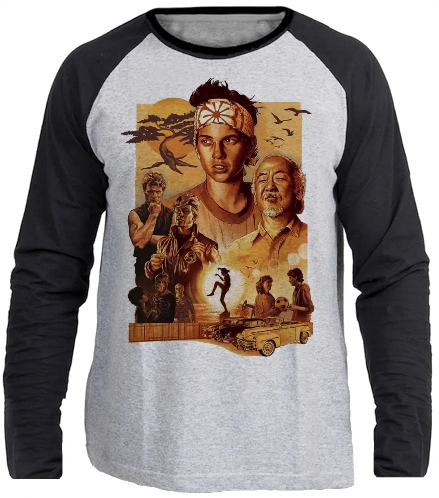 Camiseta manga longa Infantil ou Adulto Karate kid filme antigo Imagem