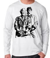 Camiseta manga longa Infantil ou Adulto Karate kid SR Miyagi Daniel Sun Cobra Kai - Foto 3