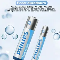 KIT 2 PILHA PHILLIPS AAA POWER ALKALINE - Foto 2