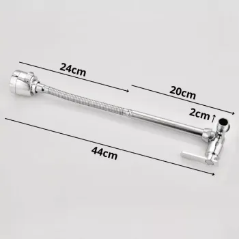 Torneira Cozinha Gourmet  Parede Flexível 1/4 Volta - Foto 2