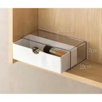Porta Joias Organizador Acrílico Com 3 Gavetas Aveludada E Divisórias Super Prático e Design Elegante (Bege) - Foto 3