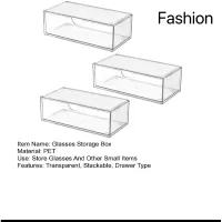 Porta Joias Organizador Acrílico Com 3 Gavetas Aveludada E Divisórias Super Prático e Design Elegante (Bege) - Foto 4