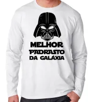 Camiseta manga longa Infantil ou Adulto Melhor padastro darth vader - Foto 3