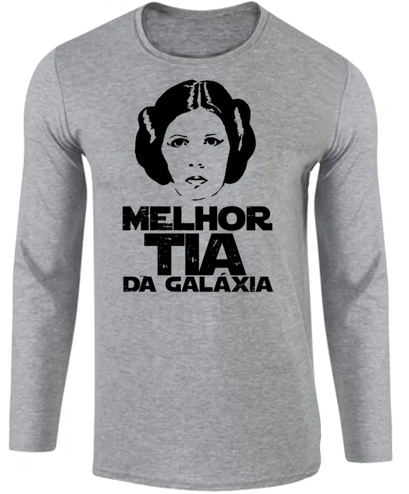 Camiseta manga longa Infantil ou Adulto Melhor Tia Titia star wars