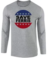 Camiseta manga longa Infantil ou Adulto Save Ferris curtindo vida adoidado - Foto 2