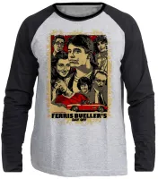 Camiseta manga longa Infantil ou Adulto save ferris curtindo vida adoidado filme - Foto 3
