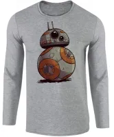 Camiseta manga longa Infantil ou Adulto Star wars bb8 robo darth vader - Foto 2