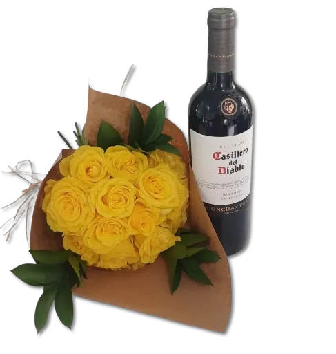 Ouro & Vinho - 15 Rosas Imagem