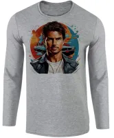 Camiseta manga longa Infantil ou Adulto Tom cruise top gun - Foto 2