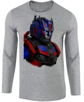 Camiseta manga longa Infantil ou Adulto Transformers optimus prime - Foto 2