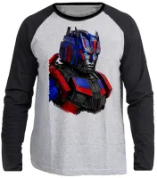 Camiseta manga longa Infantil ou Adulto Transformers optimus prime - Foto 3
