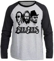 Camiseta manga longa Infantil ou Adulto Beegees banda rock antiga - Foto 3