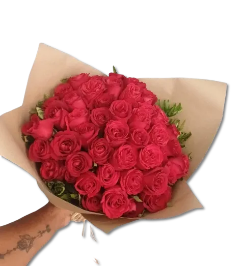 Buquê Majestoso de 51 Rosas Vermelhas Imagem