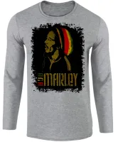 Camiseta manga longa Infantil ou Adulto Boa Marley reggae - Foto 2
