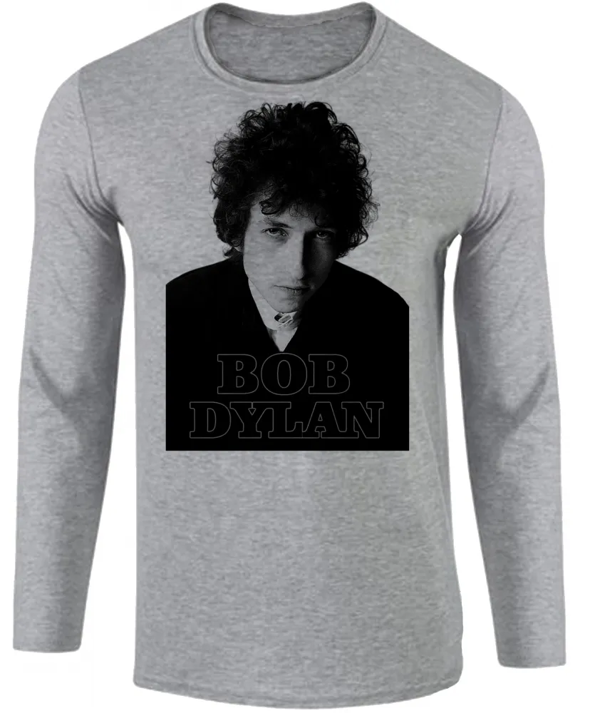 Camiseta manga longa Infantil ou Adulto Bob Dylan rock antigo